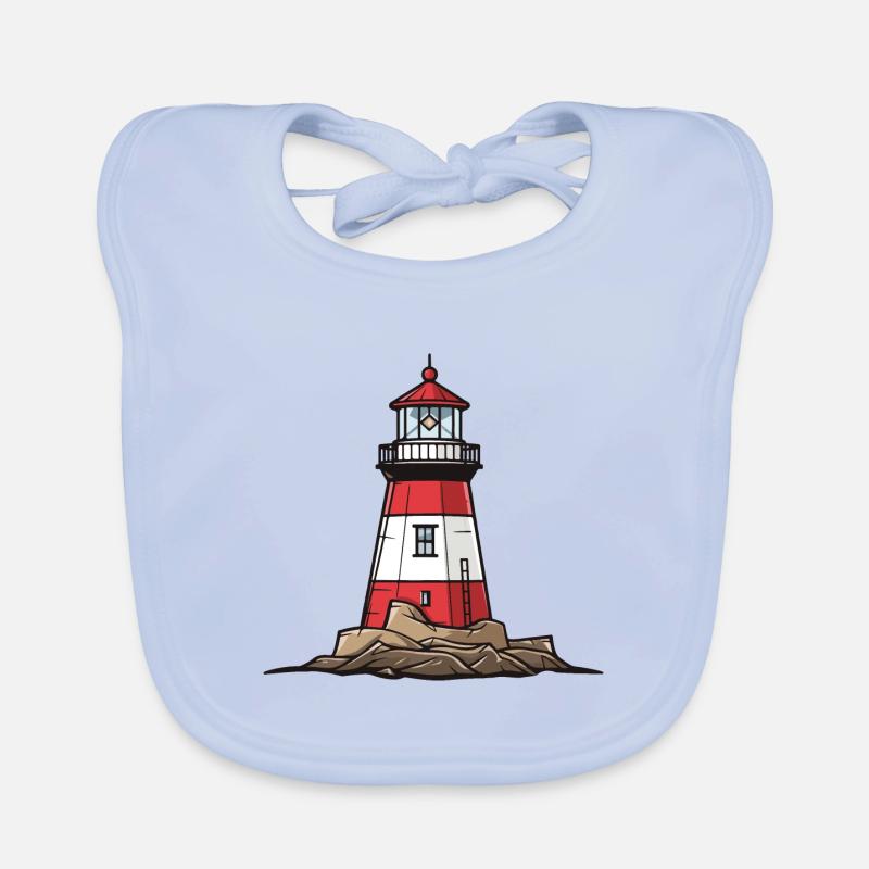 Icône de phare Bavoir bio Bébé