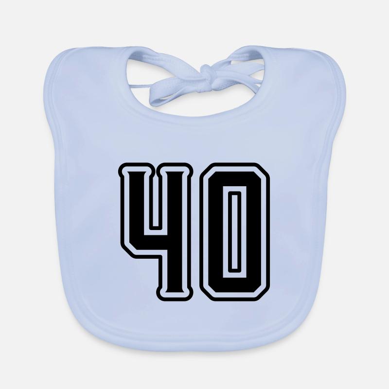Symbole de 40 chiffres Bavoir bio Bébé