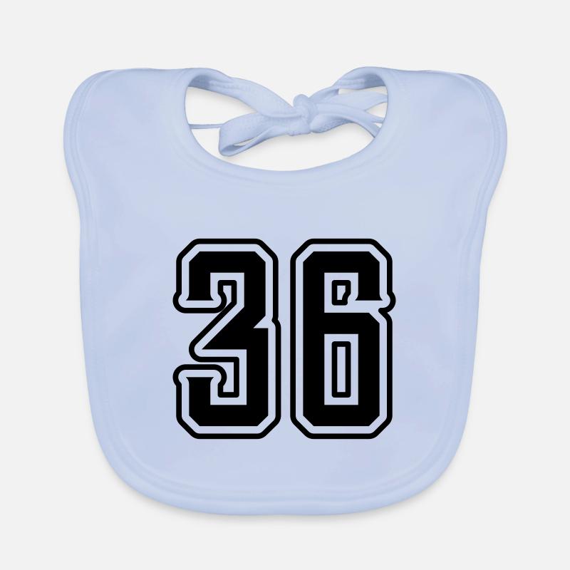 Symbole numérique 36 Bavoir bio Bébé
