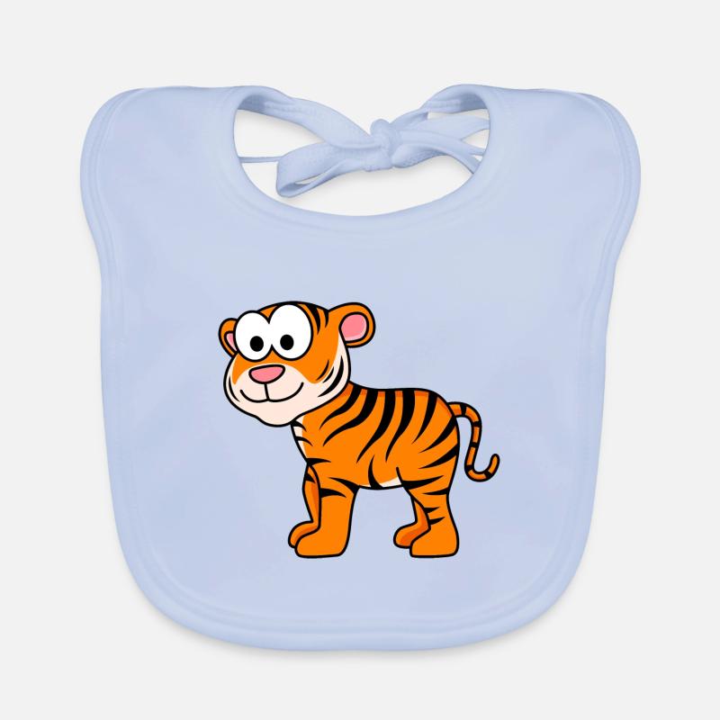 Tiger Comic Tier Baby Bio-Lätzchen