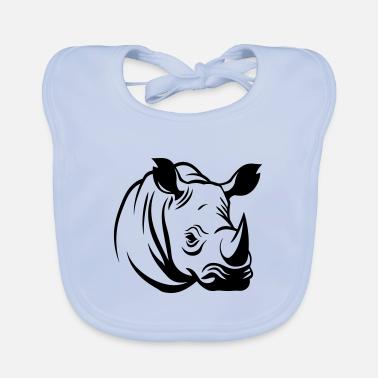 Rinoceronte Benessere degli animali Bavaglino ecologico per neonato