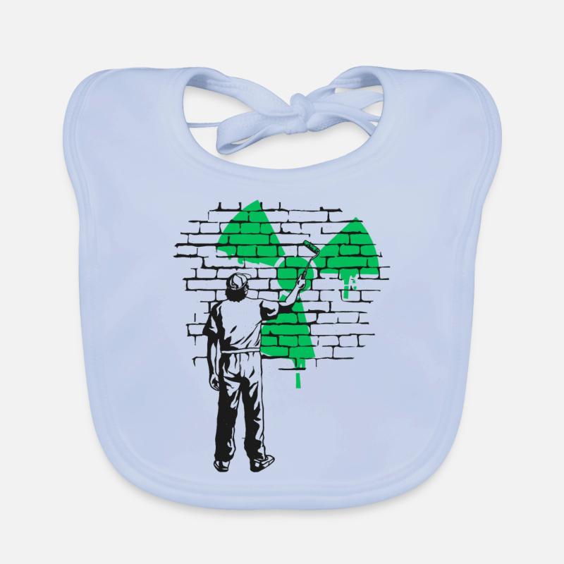 Atomkraft Ja bitte, Ja zu Atomenergie Baby Bio-Lätzchen