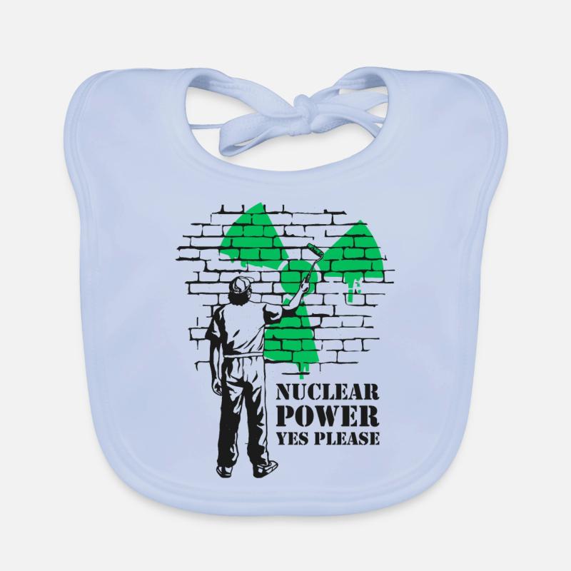 Atomkraft Ja bitte, Ja zu Atomenergie Baby Bio-Lätzchen