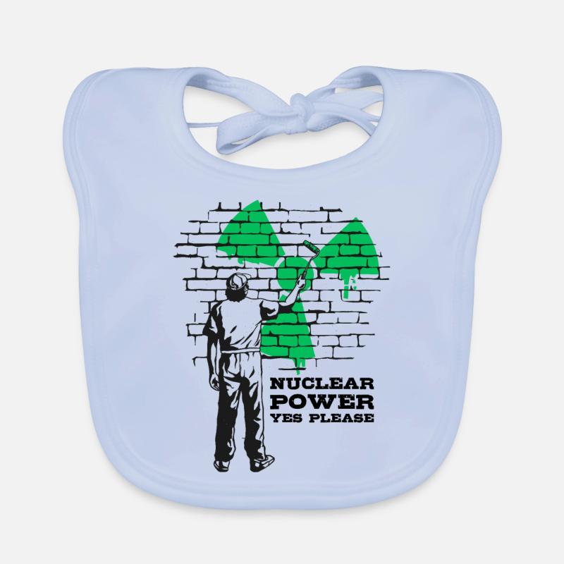 Atomkraft Ja bitte, Ja zu Atomenergie Baby Bio-Lätzchen