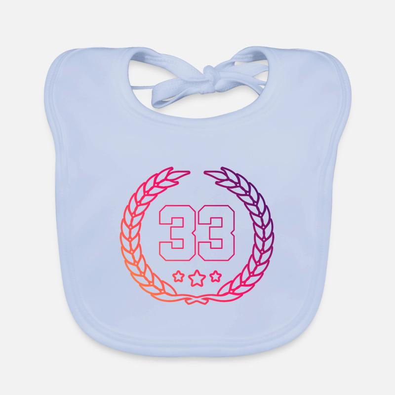 33 Couronne numérique Bavoir bio Bébé