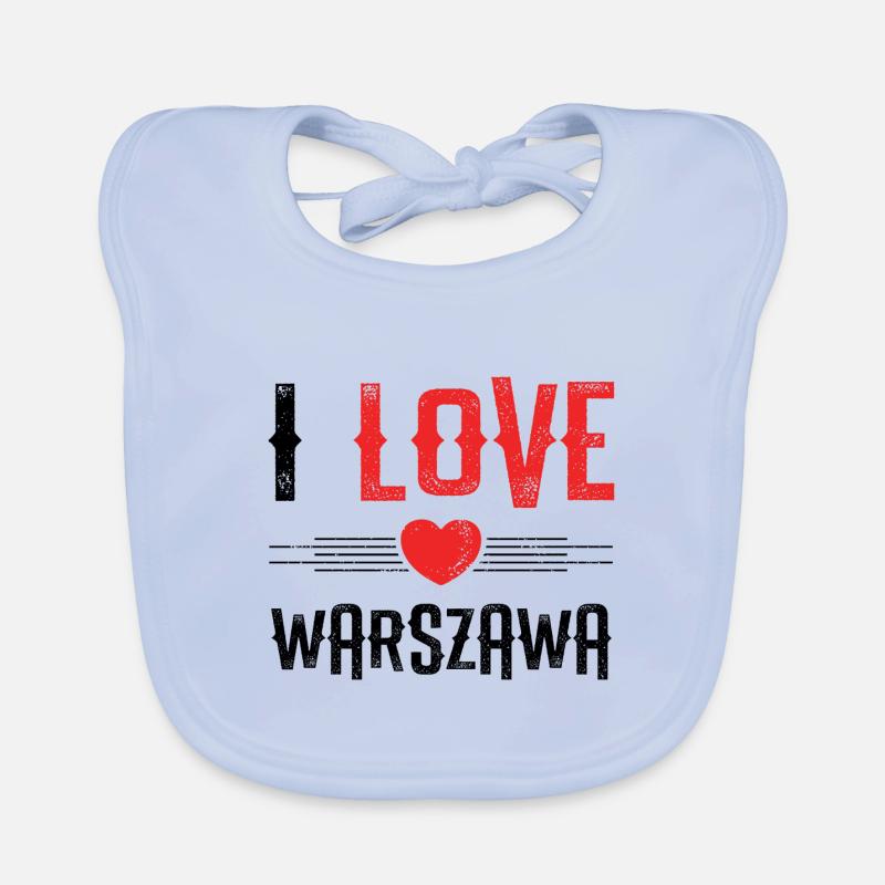 J’aime Varsovie Bavoir bio Bébé