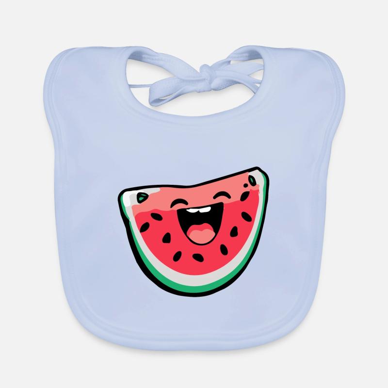 Watermelon Comic Organic Baby Bibs