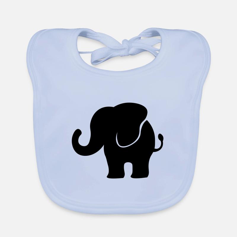 Elefant - Elefantenbaby / bébé éléphant Bavoir bio Bébé