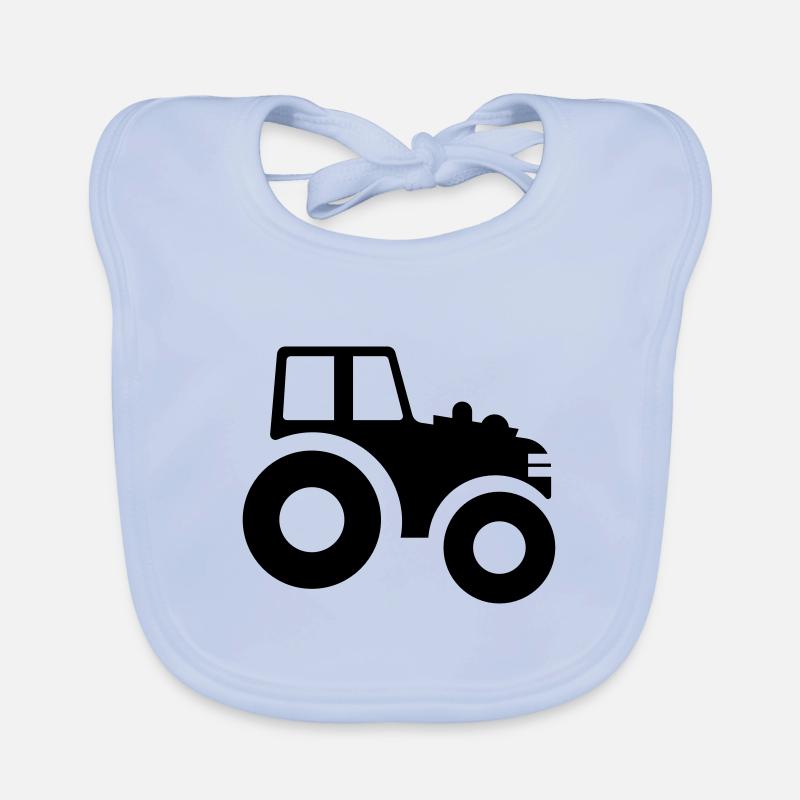 Tractor symbol Organic Baby Bibs