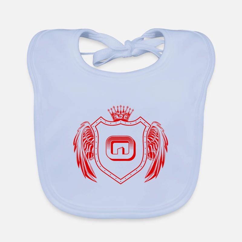 Q Buchstabe Wappen Baby Bio-Lätzchen