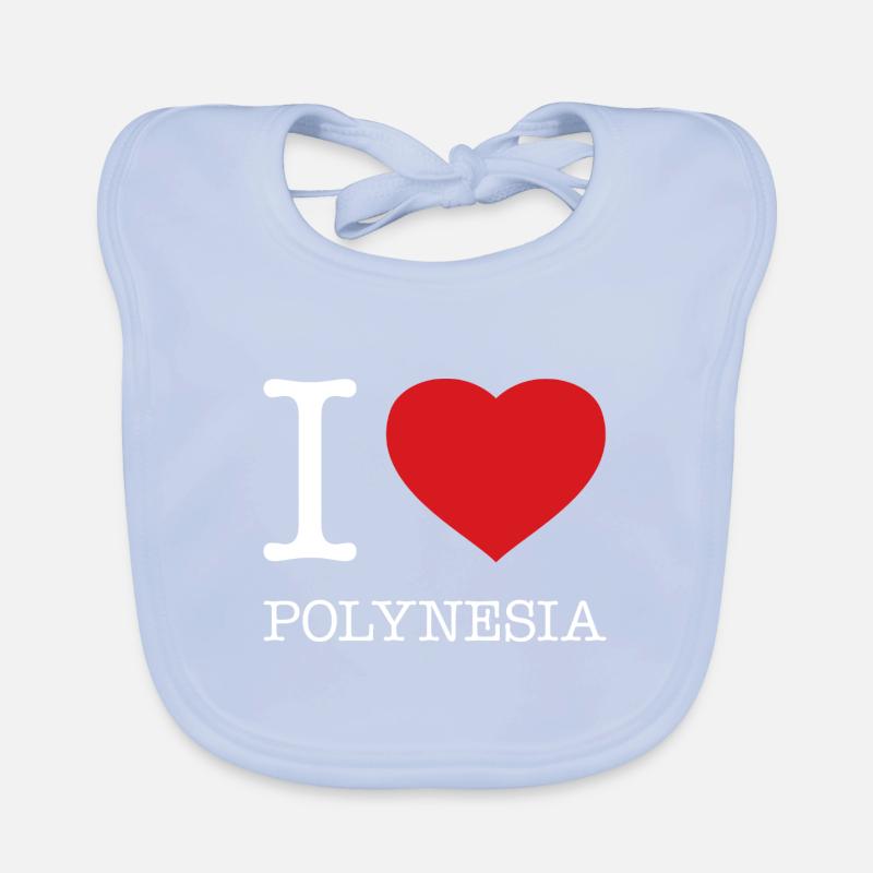 I LOVE POLYNESIA Baby Bio-Lätzchen