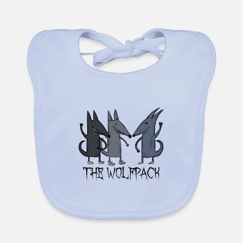 Wolfpack Wolfsrudel Kumpels Baby Bio-Lätzchen