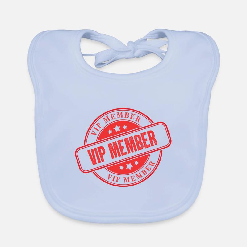 Vip Member Stamp Organic Baby Bibs