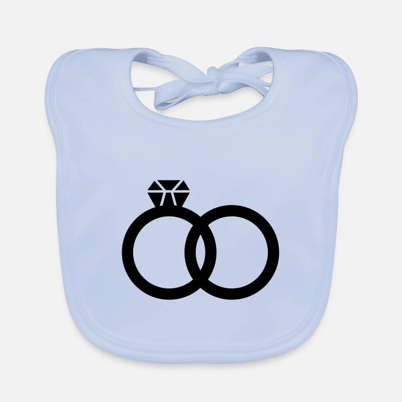 Eheringe Ring Hochzeit Baby Bio-Lätzchen