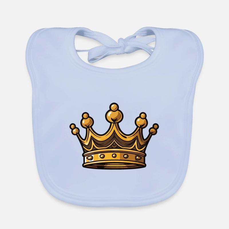 Symbole de la couronne Bavoir bio Bébé