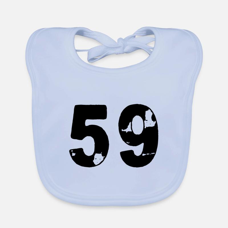 59 Number jersey Organic Baby Bibs