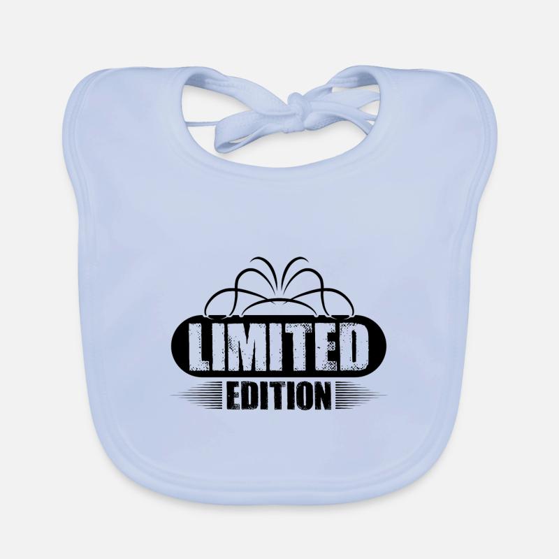 Limited Edition - Bavoir bio Bébé - bleu ciel