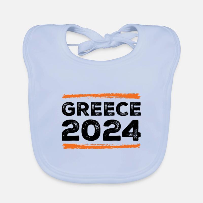 Greece 2024 Saying Organic Baby Bibs