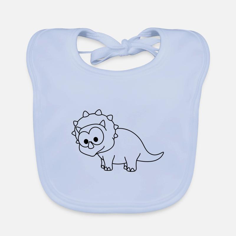 Dinosaurier triceratops Comic Baby Bio-Lätzchen