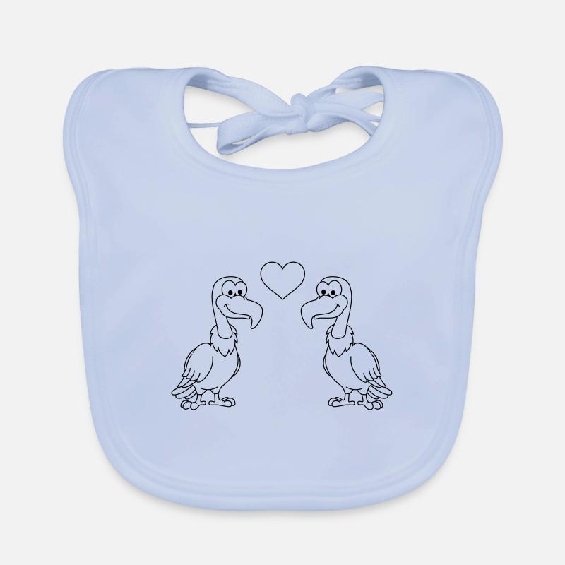 Vulture Comic Couple amour Bavoir bio Bébé