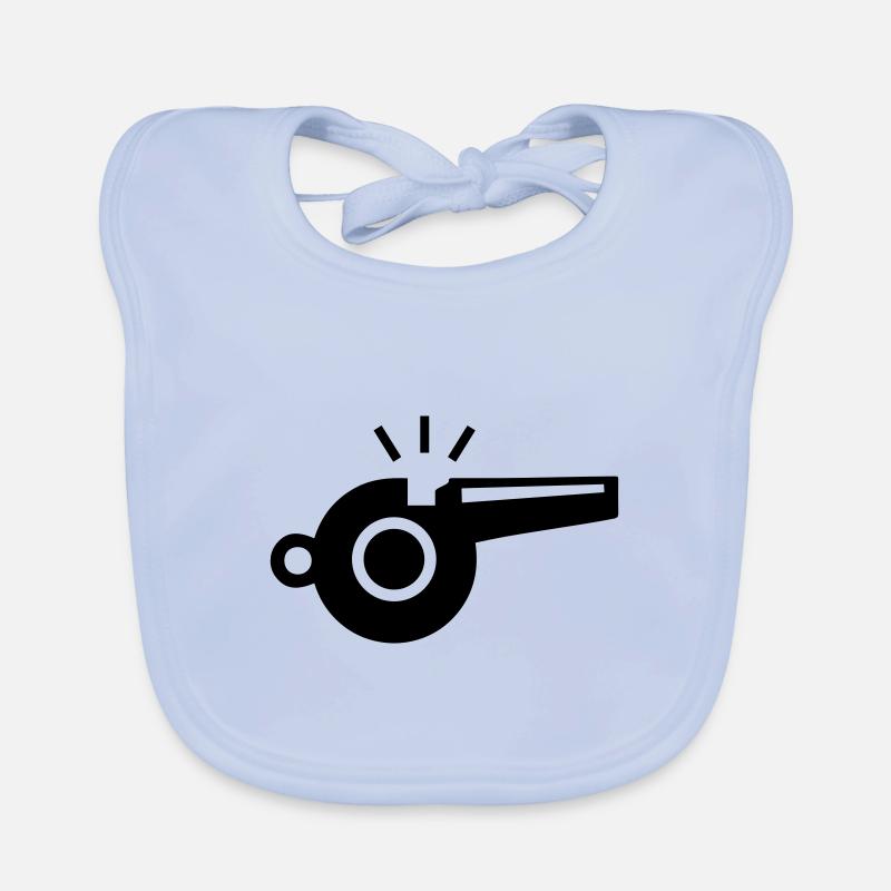 Trillerpfeife Pfeife Baby Bio-Lätzchen