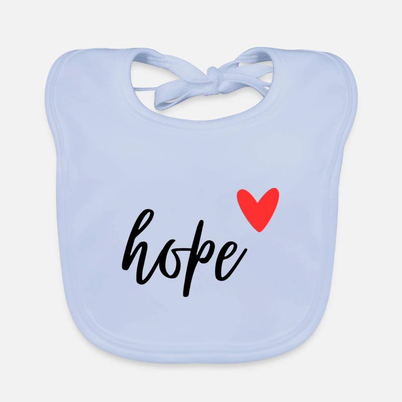 Liebe, Hoffnung Baby Bio-Lätzchen