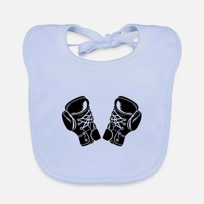 Boxhandschuhe Symbol Boxen Baby Bio-Lätzchen