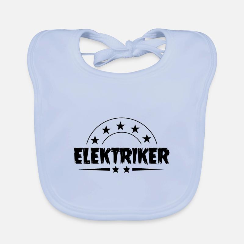 Elektriker Beruf Baby Bio-Lätzchen