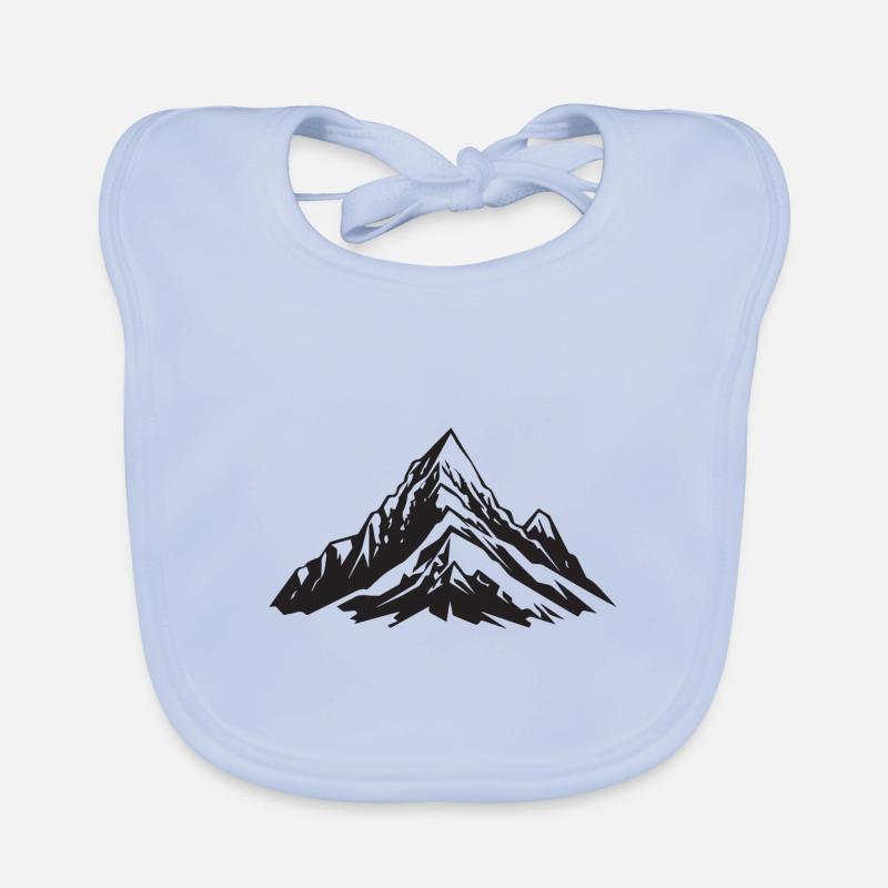 Berge Symbol Bergsteigen Baby Bio-Lätzchen