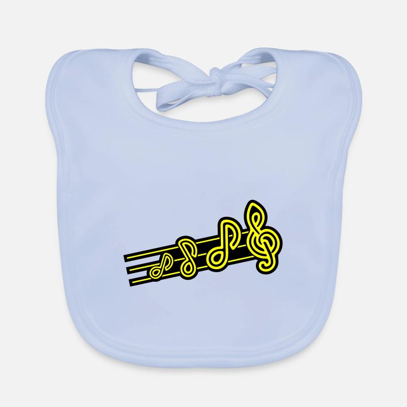 Music Symbol Clef Organic Baby Bibs