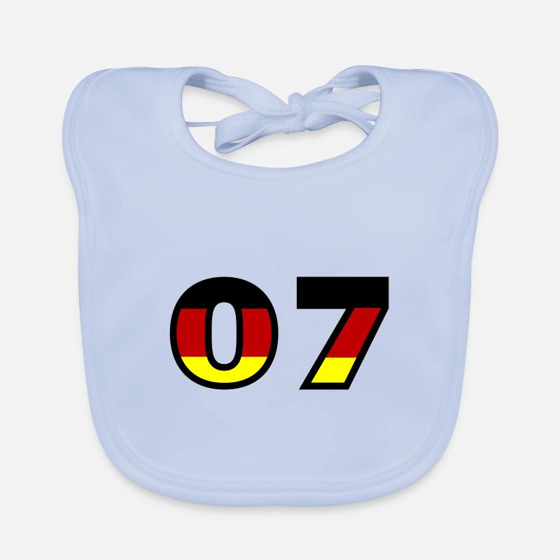 7 Number Germany Jersey Organic Baby Bibs