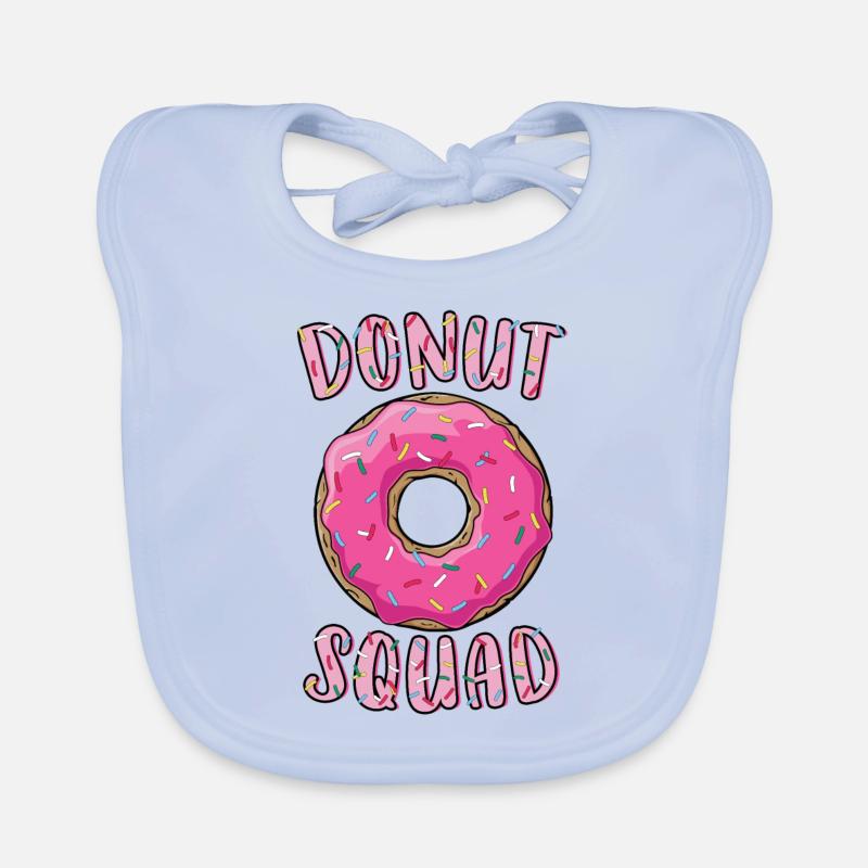 Donut Squad Matching Donut Party Rosa Donut Baby Bio-Lätzchen