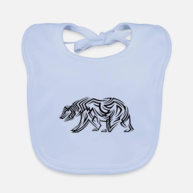 Bär Tribal Tattoo Baby Bio-Lätzchen