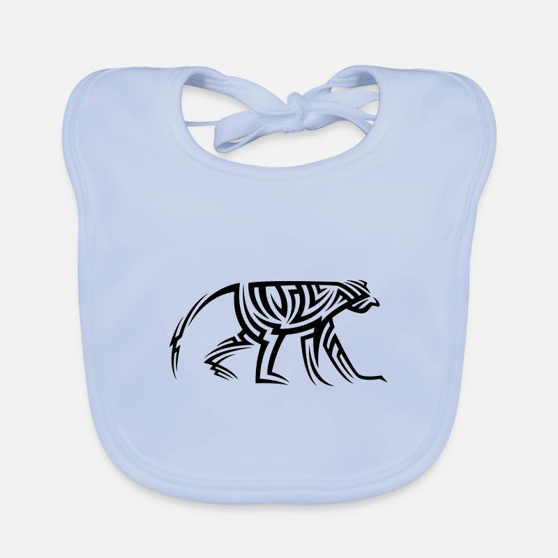 Monkey Tribal Tattoo Organic Baby Bibs