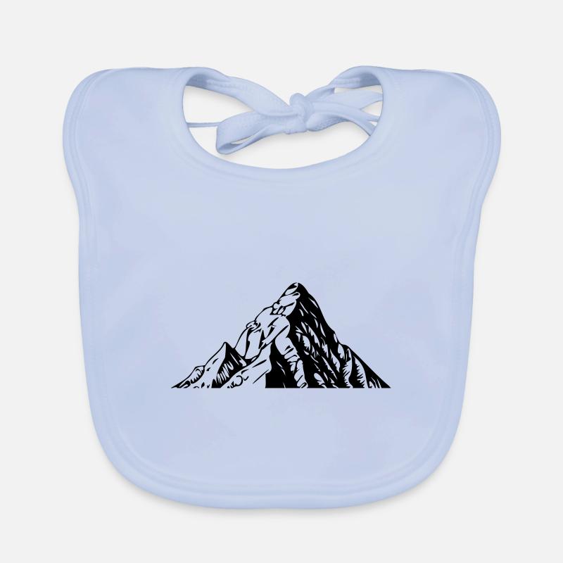 Berge Silhouette Landschaft Baby Bio-Lätzchen