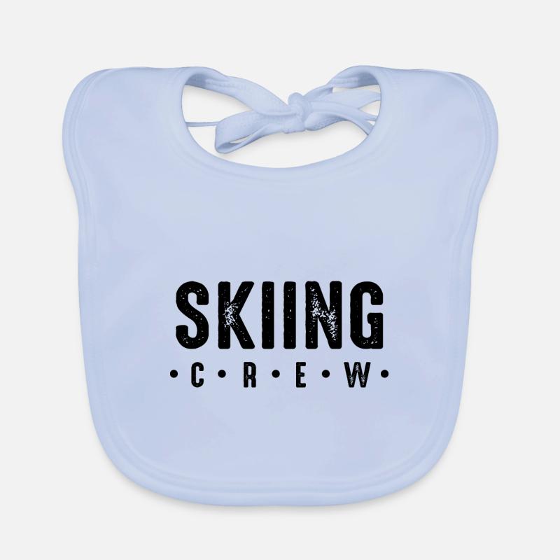 Skiing Crew Baby Bio-Lätzchen