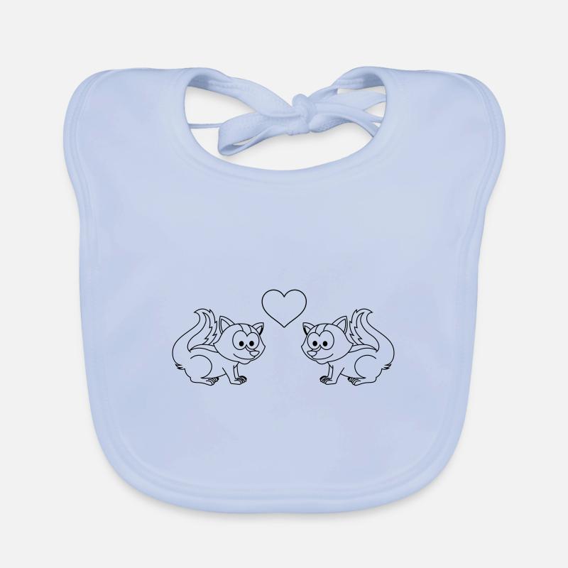 Stinker Comic Couple Love Organic Baby Bibs