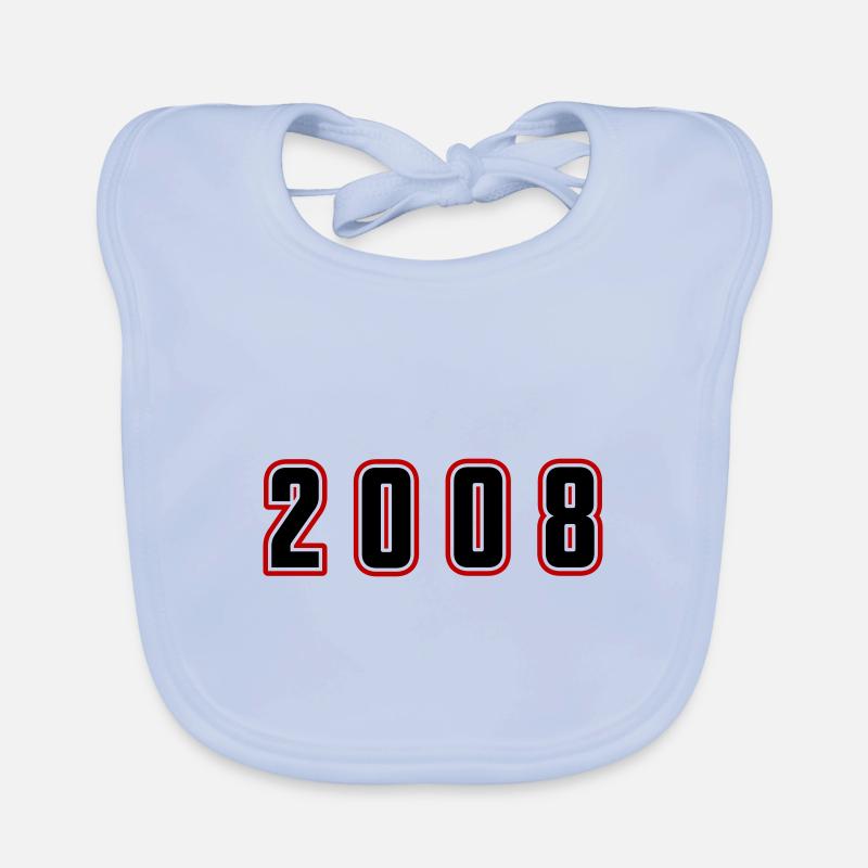 2008 Year Number Organic Baby Bibs