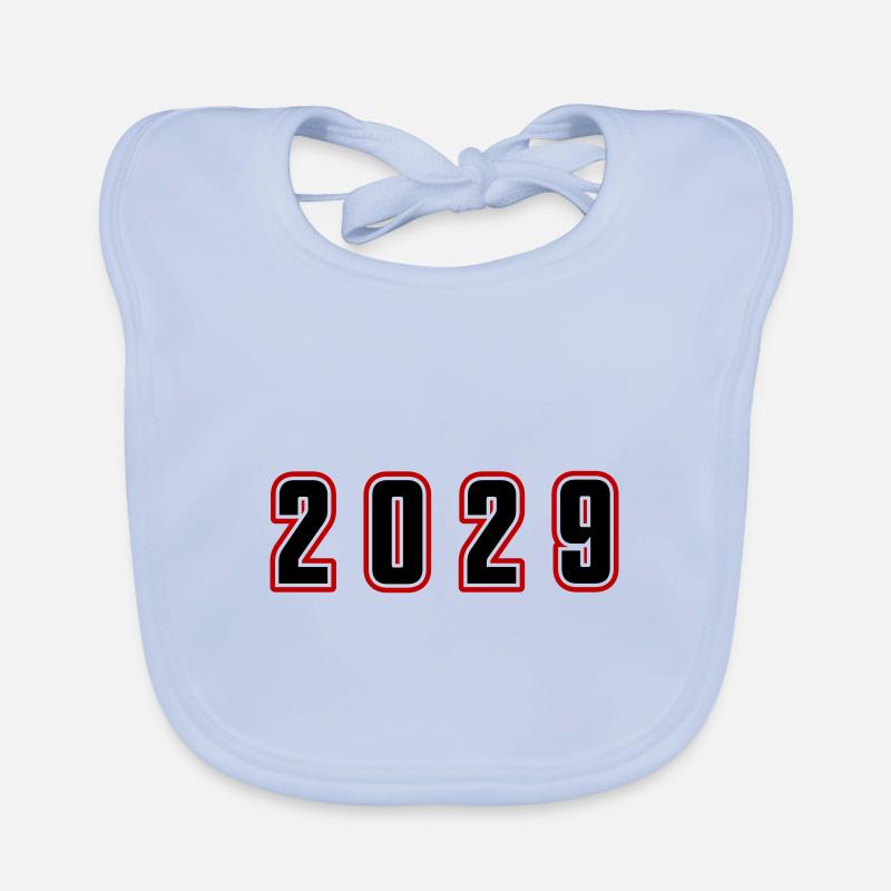 Numéro d’année 2029 Bavoir bio Bébé