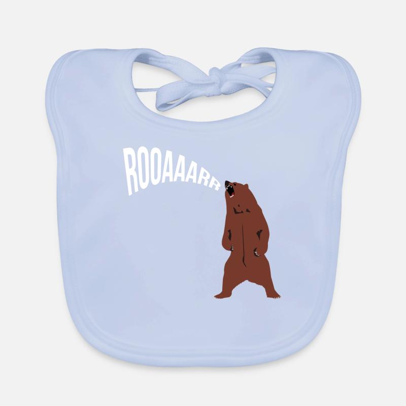 Bear bellow Organic Baby Bibs