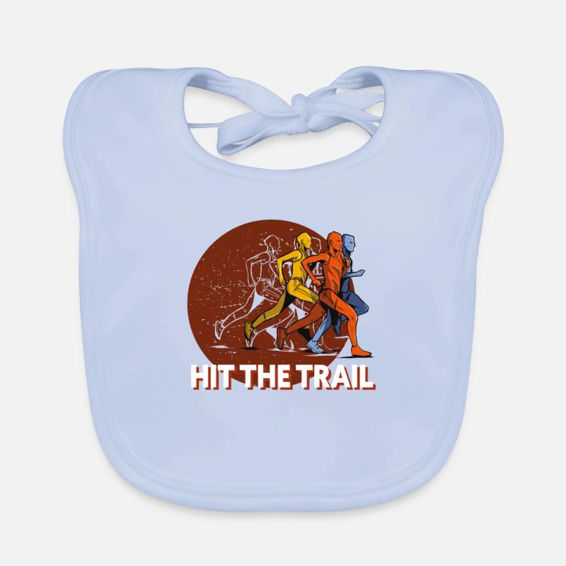 Trail running & mountain running, hit the trail Organic Baby Bibs