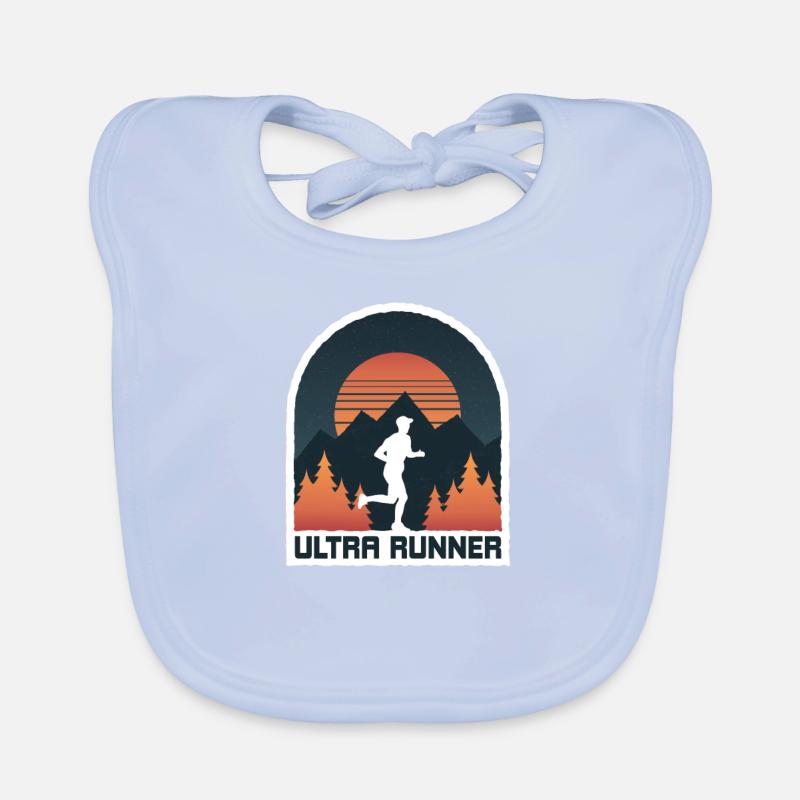Trail running & mountain running, ultra trail runner Organic Baby Bibs