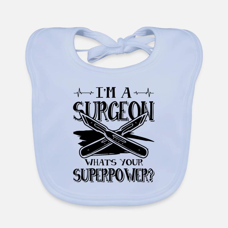 Chirurgien super-puissance Bavoir bio Bébé