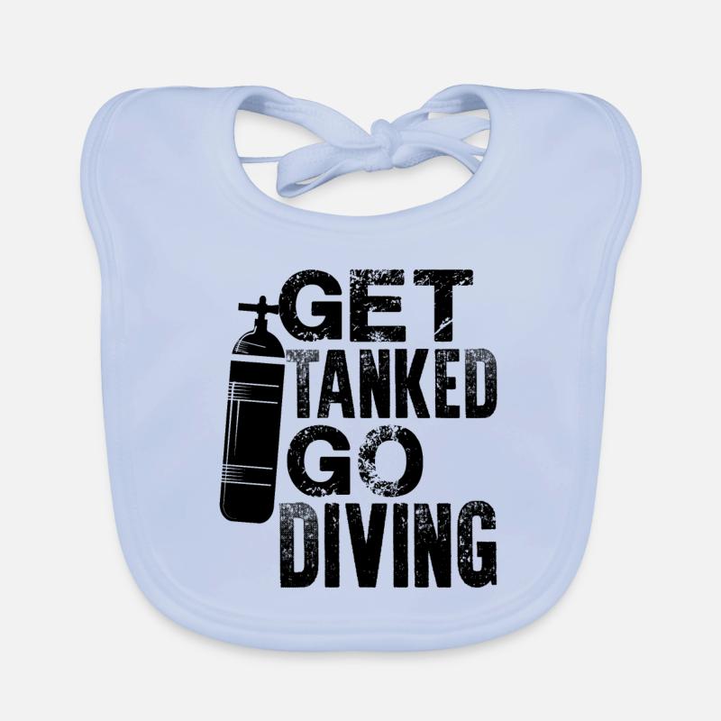 Diving under water Organic Baby Bibs
