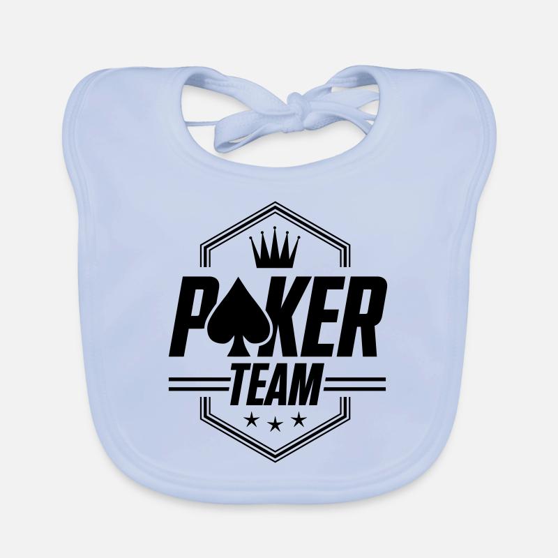 équipe de poker Bavoir bio Bébé