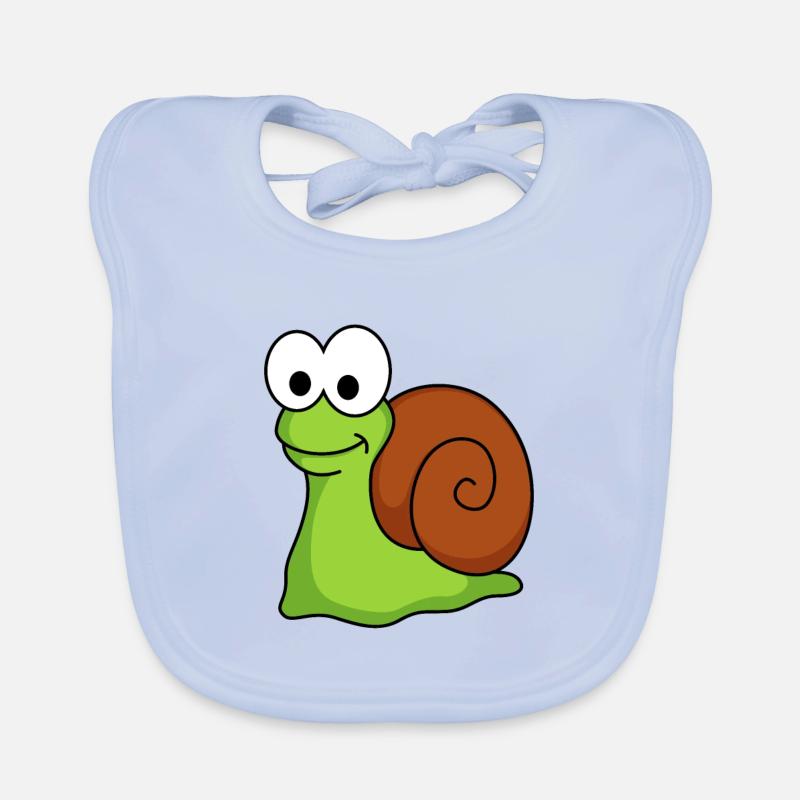 Schnecke Comic Tier Baby Bio-Lätzchen