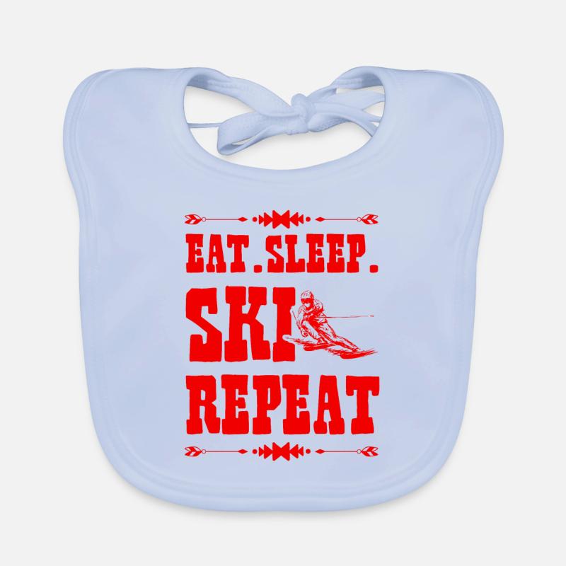 Manger Sleep Ski Répéter Bavoir bio Bébé