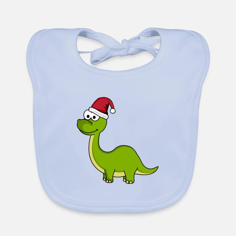 Dinosaurier brontosaurus Weihnachten Baby Bio-Lätzchen