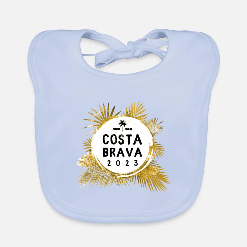 Costa Brava 2023 Coloré Bavoir bio Bébé