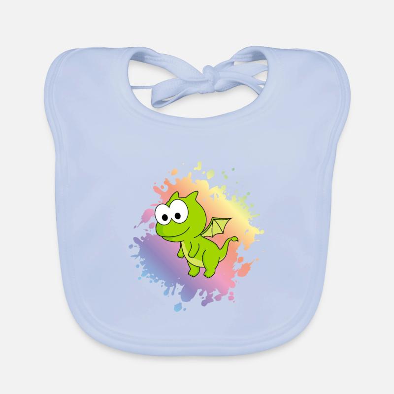 Drache Comic Tier Baby Bio-Lätzchen